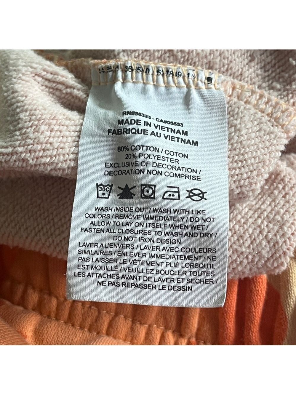 Nike Sportswear Fleece Mid-Rise Cargo Pants in Orange Sherbet Camo - Size XL - Picture 14 of 14